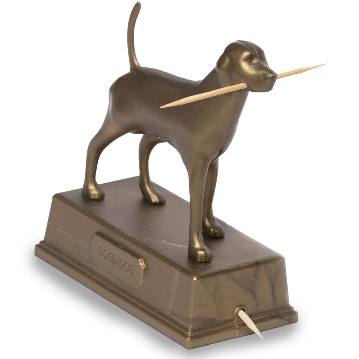 AD272 - Good Dog - Toothpick Holder - Bronze 5