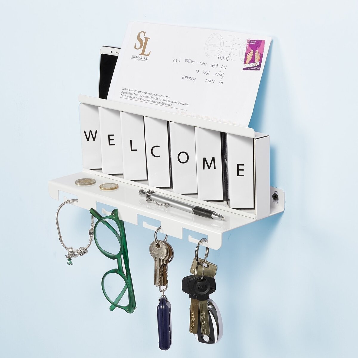 Greetings Metal White by Artori Design